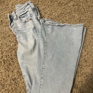 Light blue flared jeans